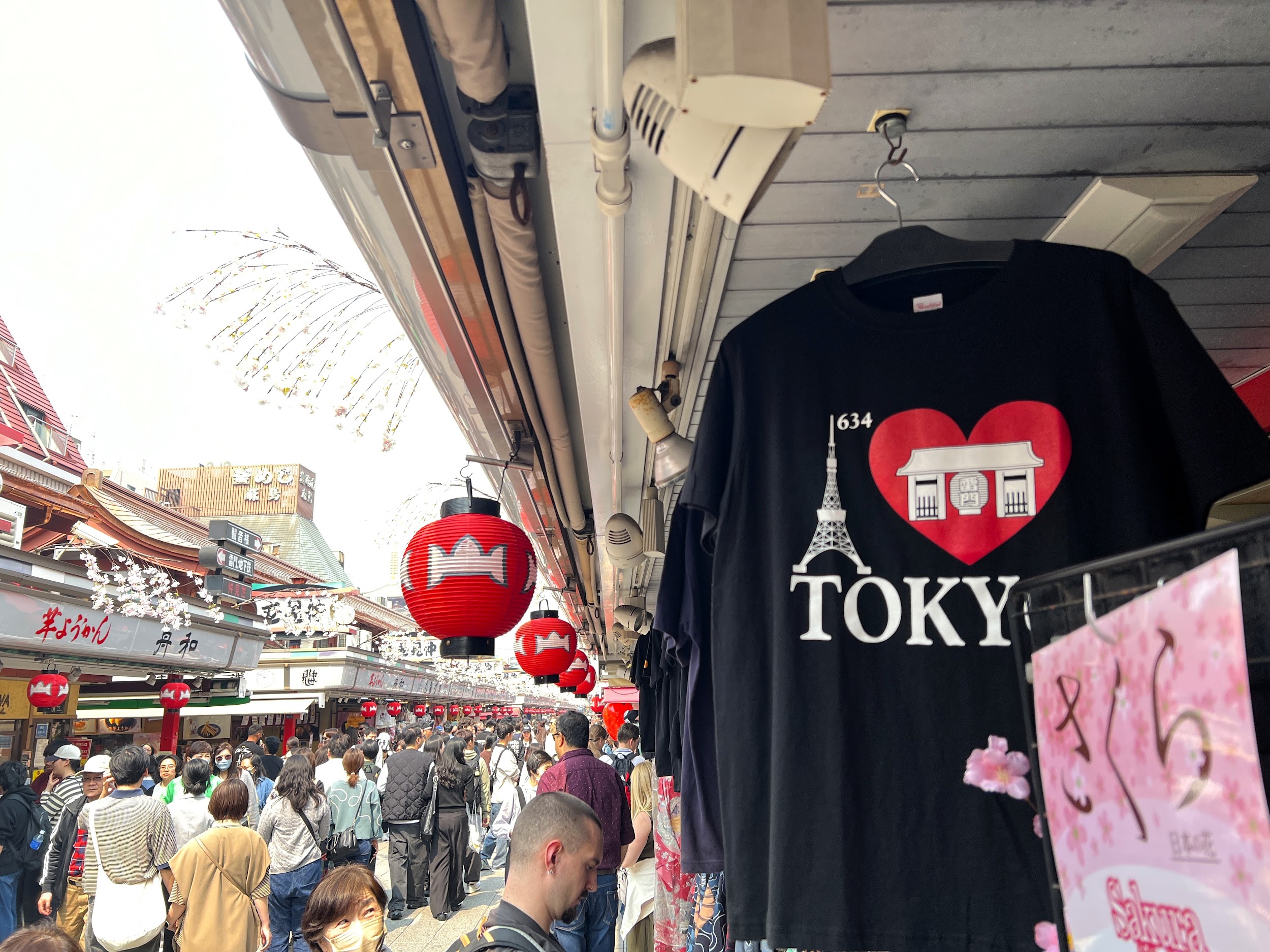 仲見世商店街_東京観光土産にぴったりなTシャツや和柄Tシャツ