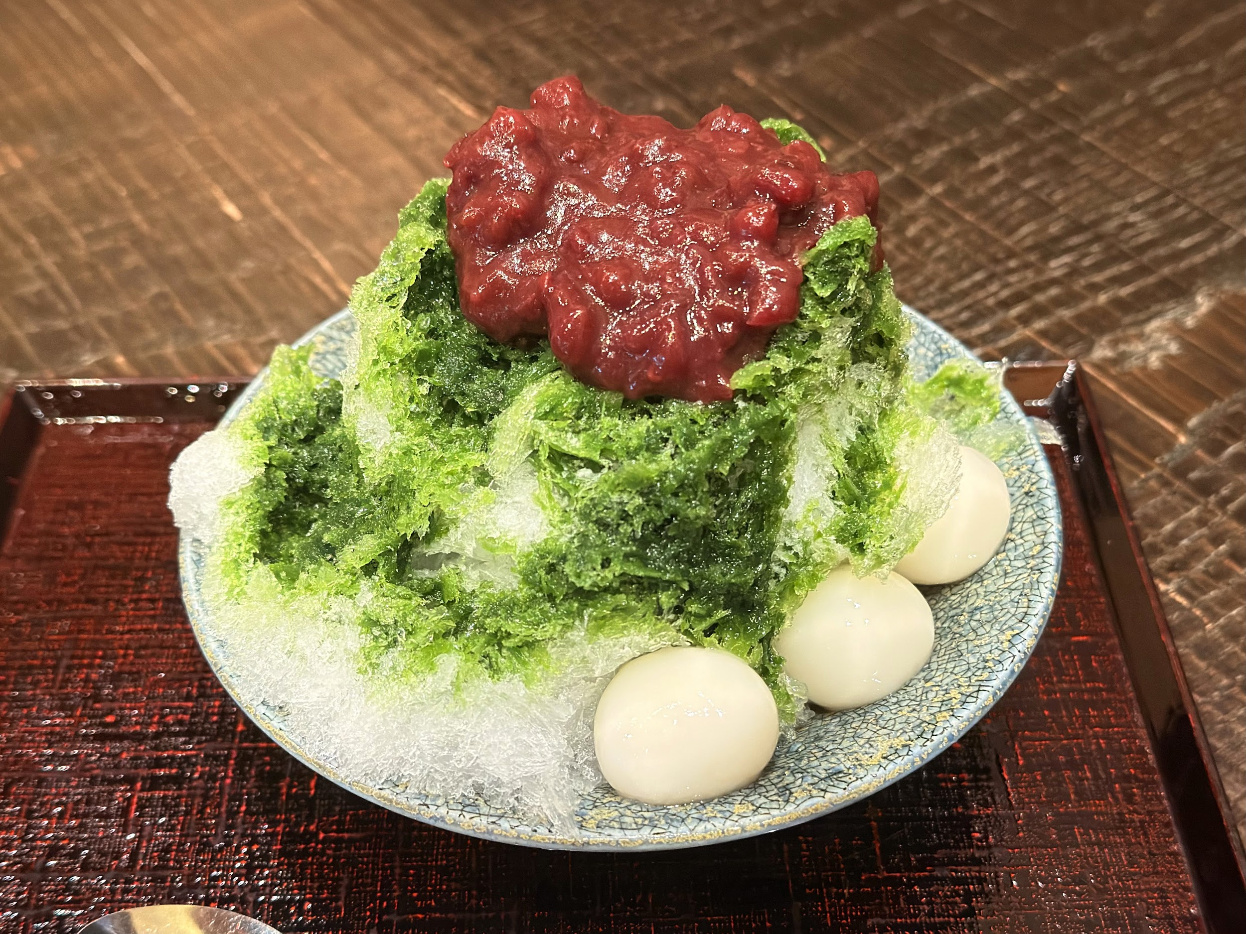 甘味処 西山_ひんやり白玉抹茶あずき
