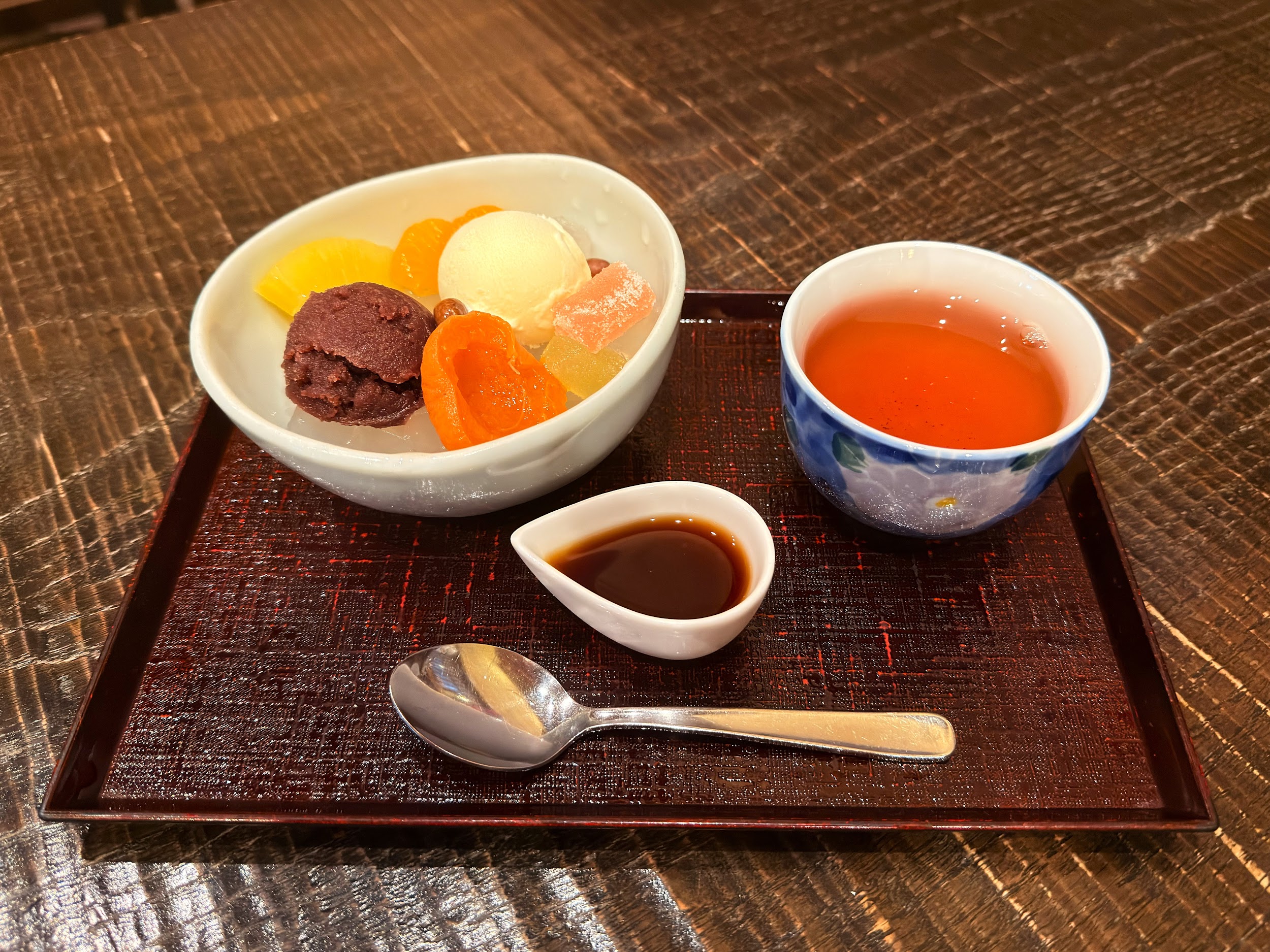 甘味処 西山_クリームあんみつ