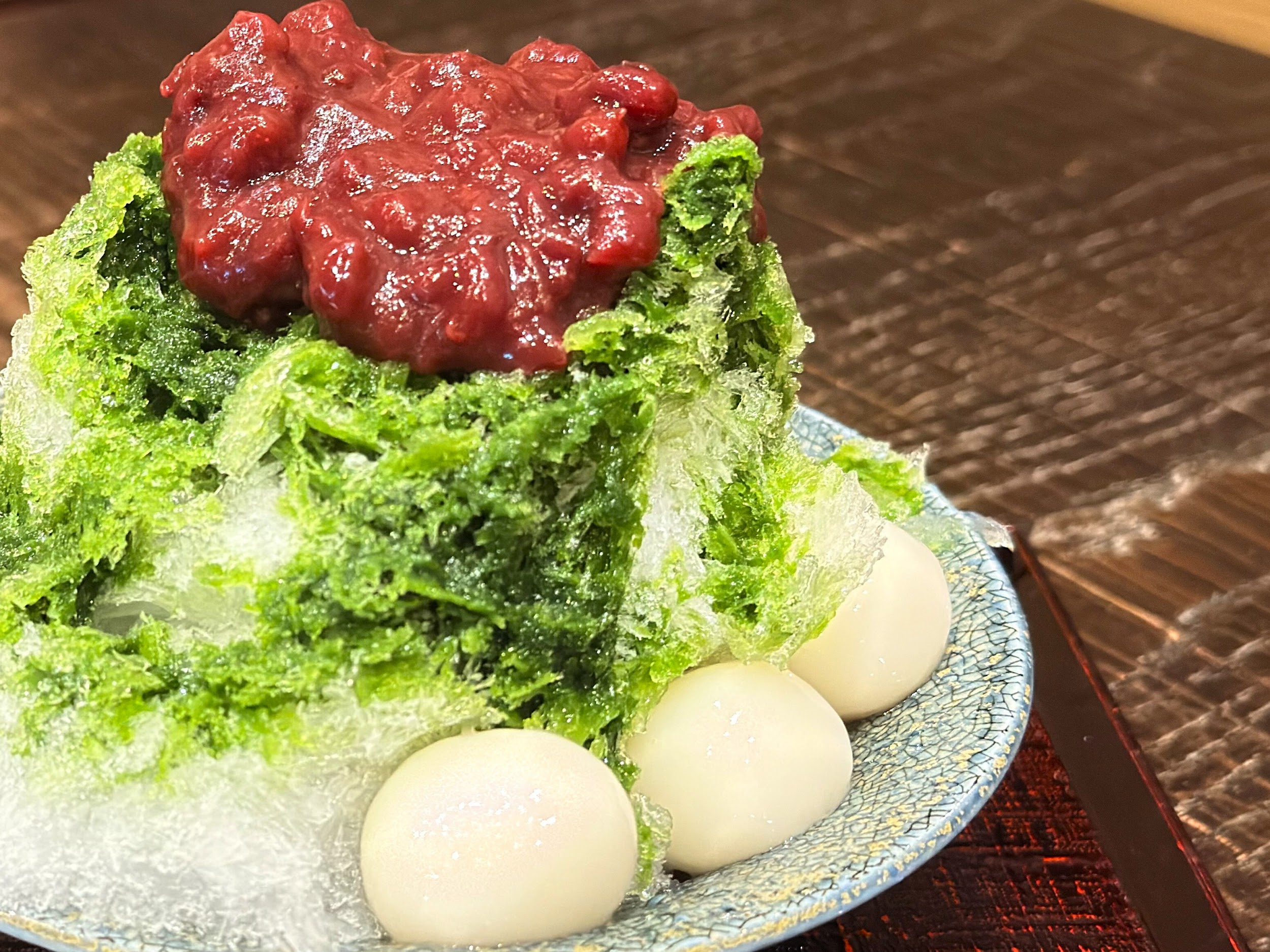 甘味処 西山_ひんやり白玉抹茶あずき