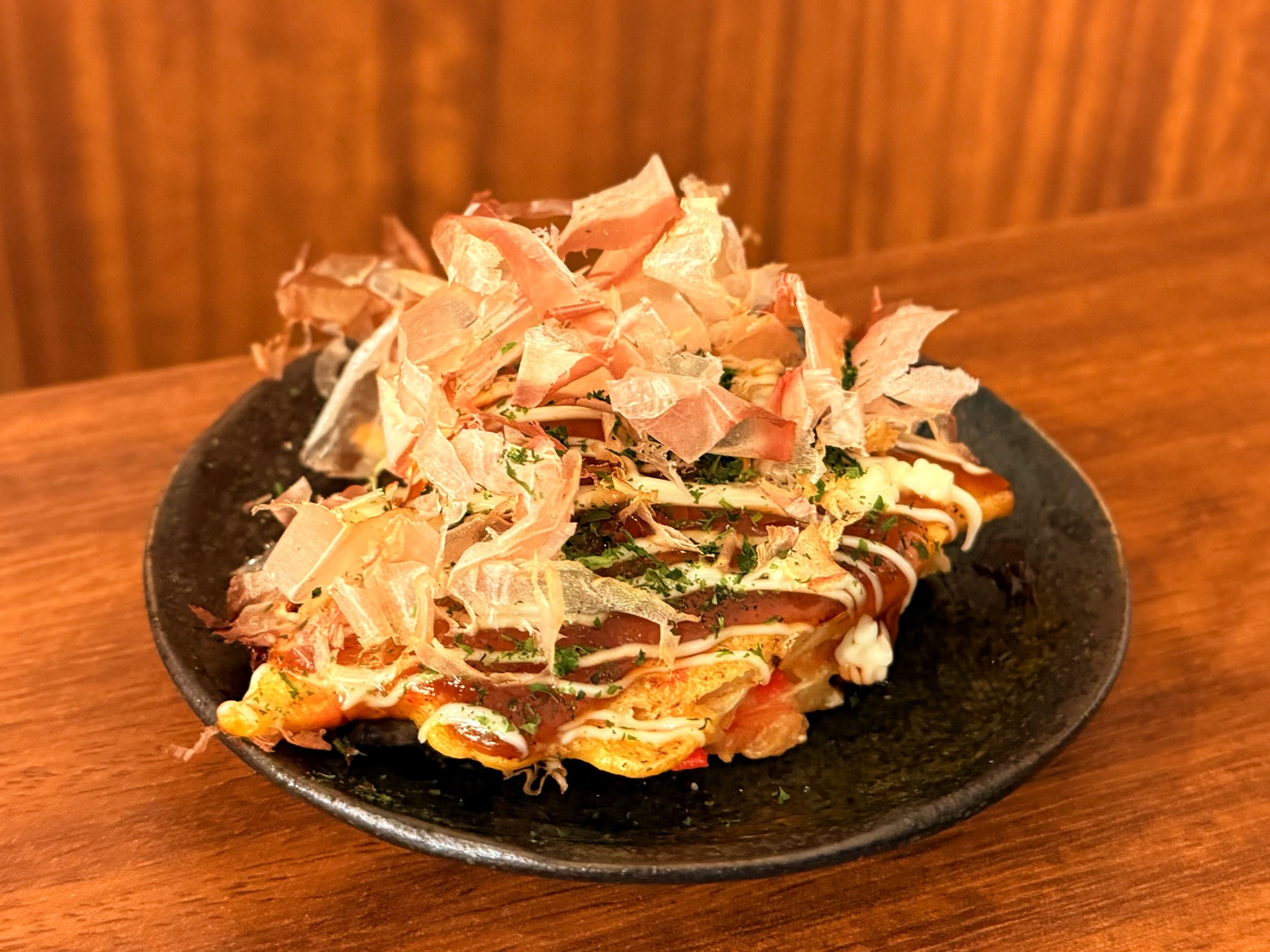 浅草もんじゃ もんろう_お好み焼き「豚天」