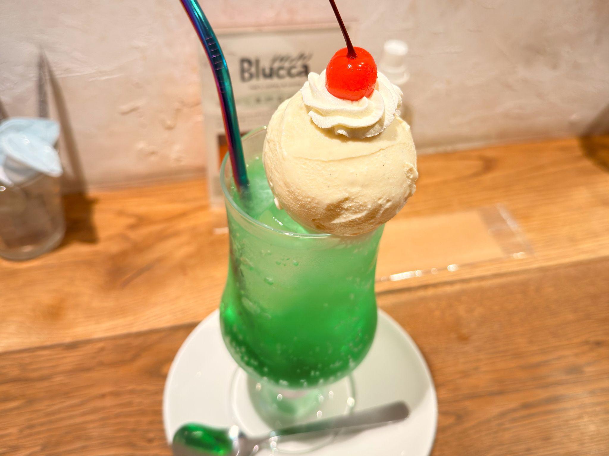 フェブラリーカフェ_クリームソーダ メロン