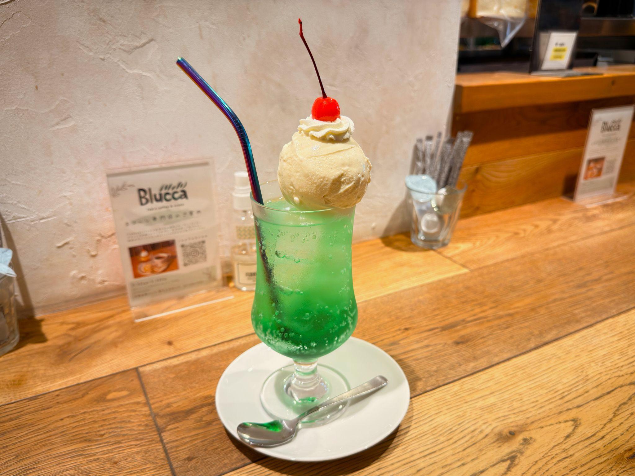 フェブラリーカフェ_クリームソーダ メロン