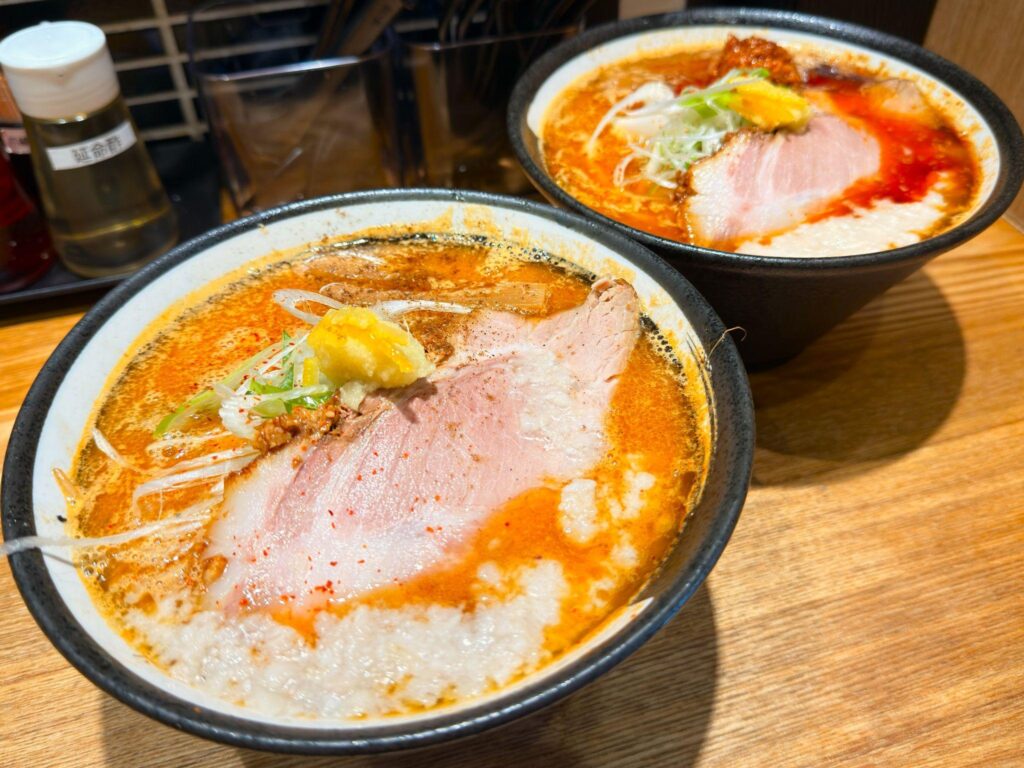 浅草 熟成味噌らーめん のりあき・美々_「熟成味噌らーめん」と「熟成辛味噌らーめん」