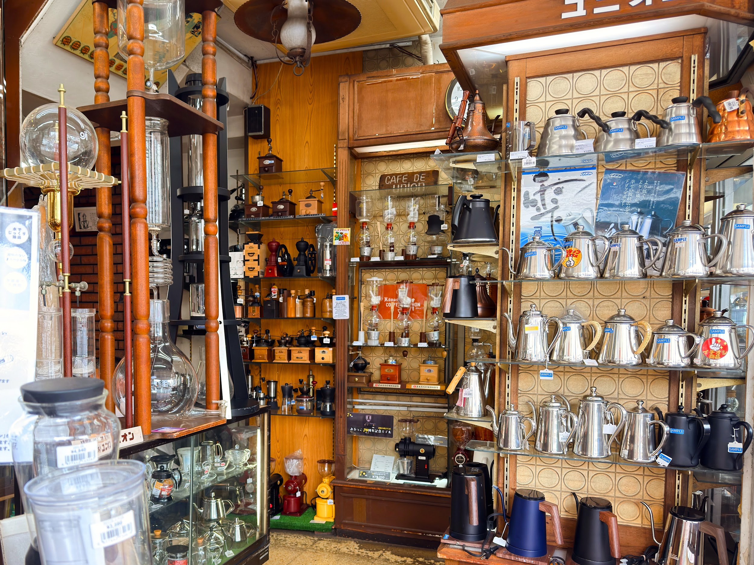 かっぱ橋道具街_コーヒー器具の専門店