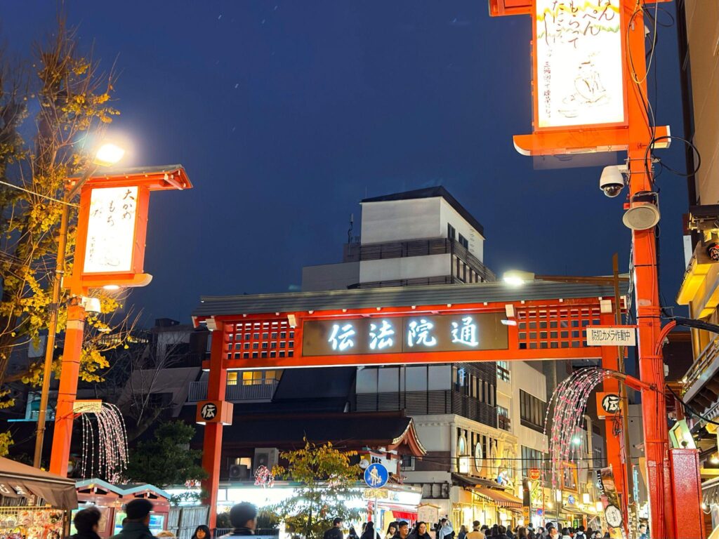 伝法院通り_夜の風景