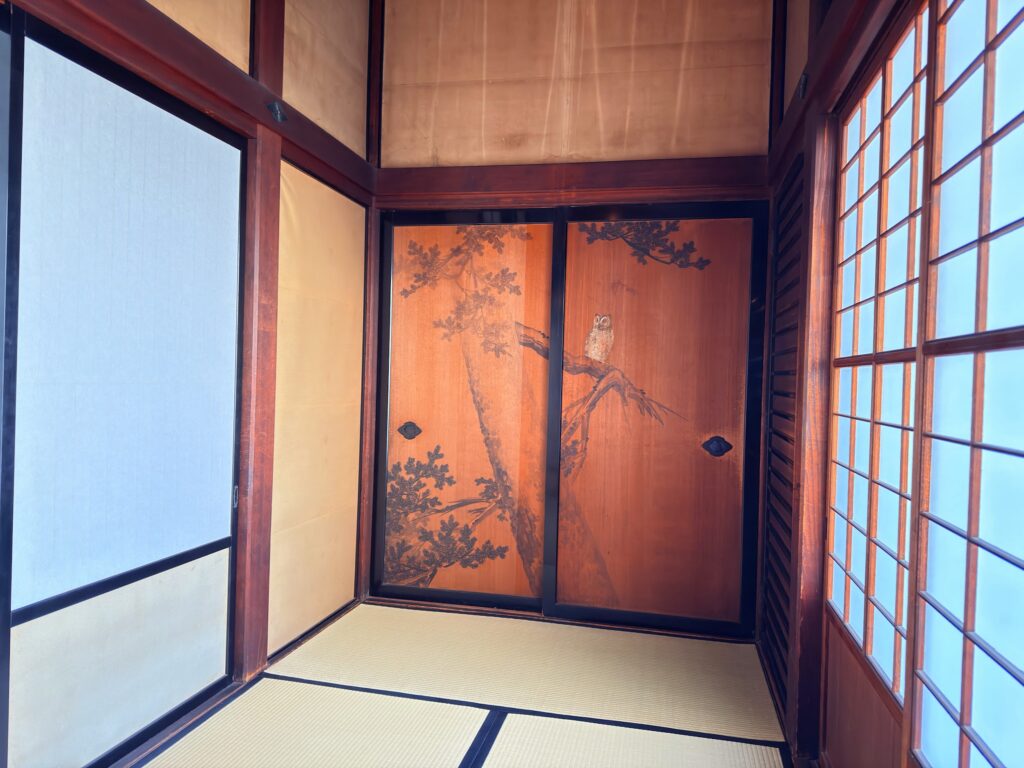 旧岩崎邸庭園_ふすまや床の間の障壁画