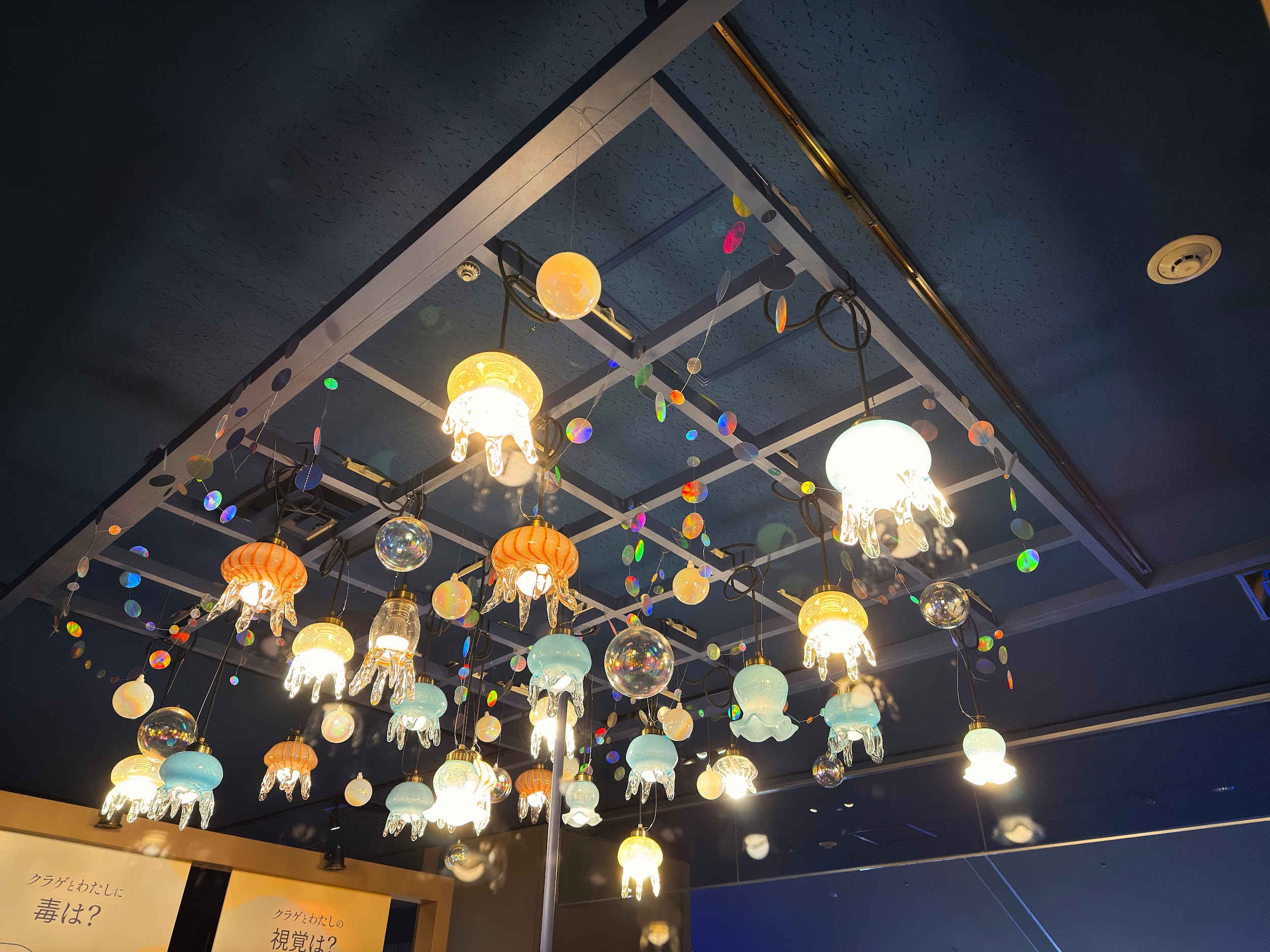 すみだ水族館_パネル展示やクラゲ型の電球