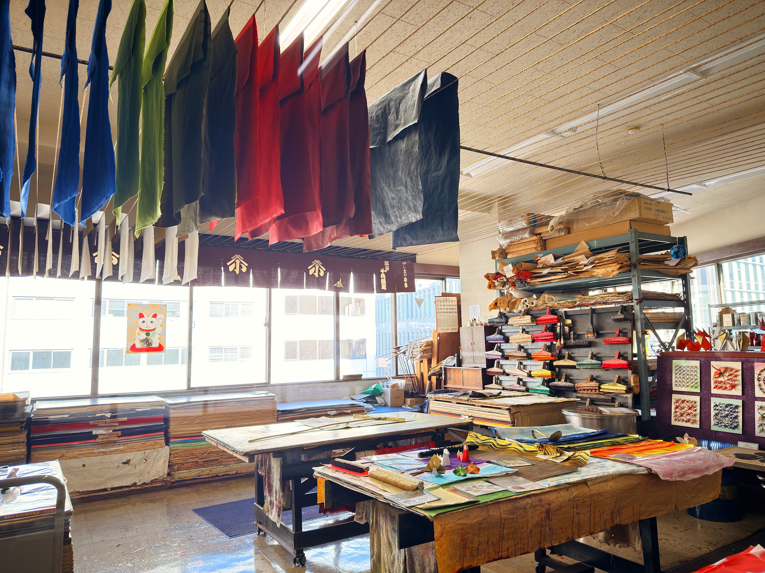 おりがみ会館_染め紙工房