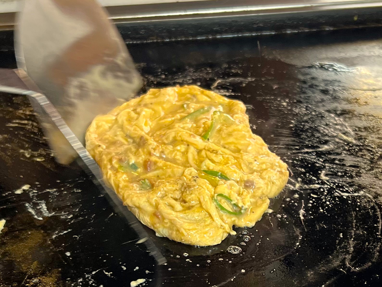 浅草もんじゃ かのや_お通しのオムレツ