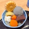 甘味茶房 菊丸_黒ゴマクリームあんみつ